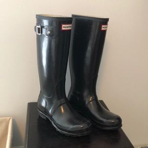 Hunter Boots Glossy Tall Size 7